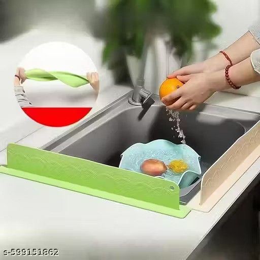Kitchen Water Splash Guard Sink Splashback for Dish Washing ( Pack of 2)